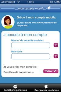 Application Mobile Ameli (CPAM) sur Iphone et Android