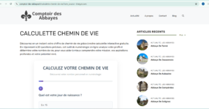 numérologie gratuite comptoir-des-abbayes.fr